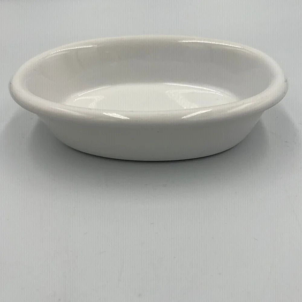 LaMont Inspiration Soap Dish Unisex OS White Very Good Ceramic Oval CR301
